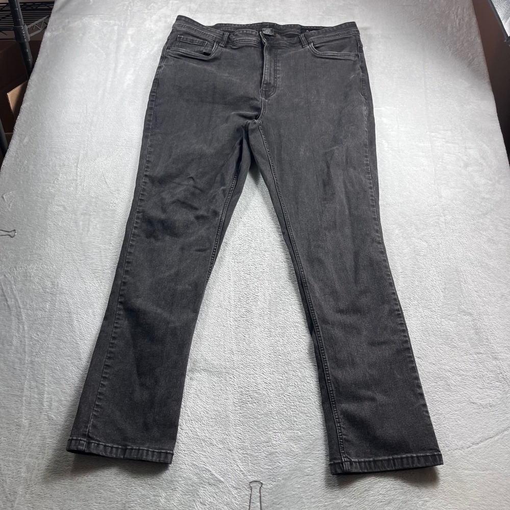 The Perfect Jean NYC Slim Thick Charcoal Black Jeans 42x34 Mens Regular Fit